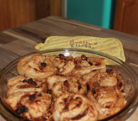 Cinnamon Blueberry Sticky Rolls