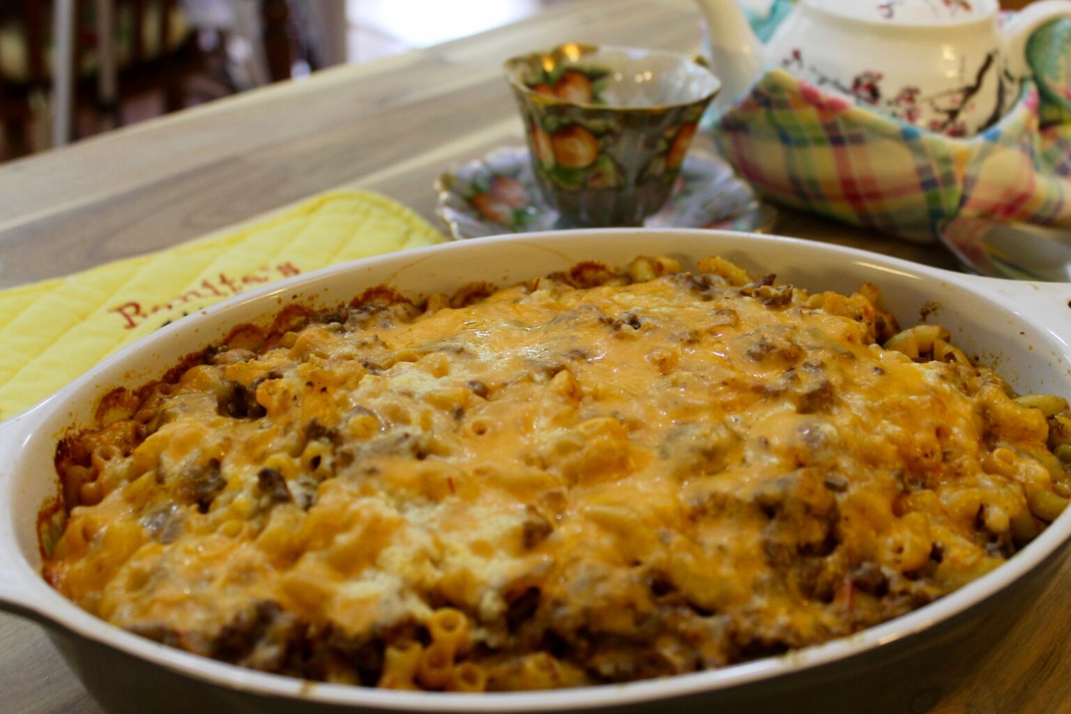 CHEESY GOULASH CASSEROLE - Bonita's Kitchen