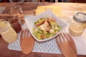 Caesar Dressing and Salad