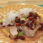 PORK CHOPS with CRANBERRY SAUCE