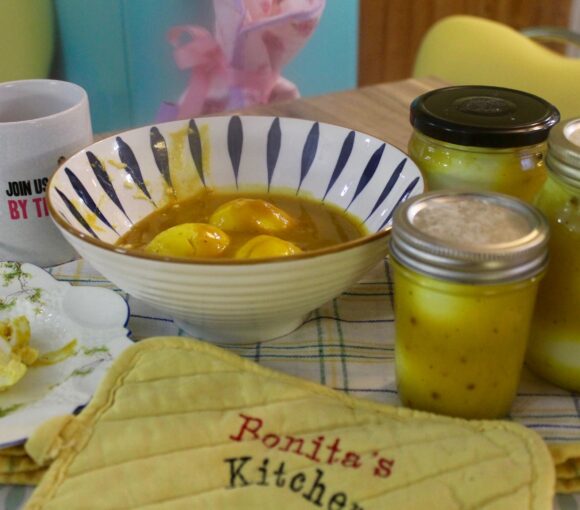 Sweet Mustard Pickled Eggs